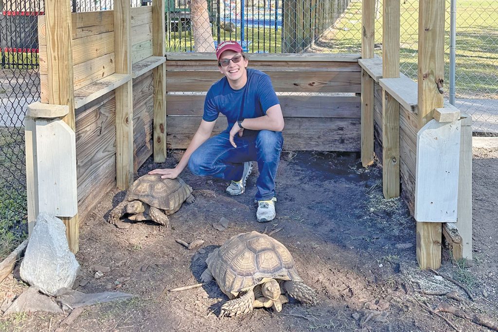 Lucas Soulby with Shelly and Sheldon