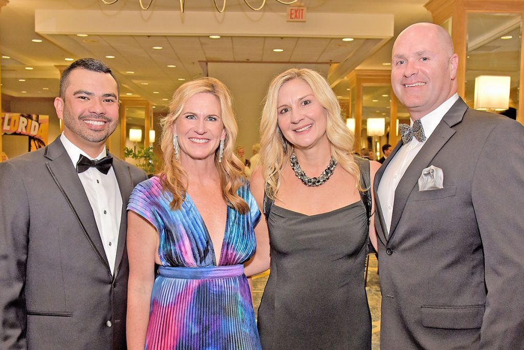 Mark Velarde and Jessica Cummings with Kathy Barbour and Sean MacMaster