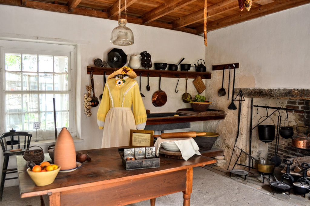 The “Dressing Louisa” exhibit, on display now through May 8, features 100 years of clothing fashion that Louisa Fatio would have worn.