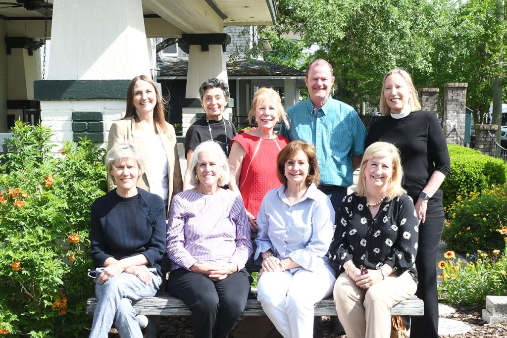 (Top row) Susan Currie, Jennifer Newman, Susie Miller, Art Shults and Rev. Canon Beth Tjoflat with (Bottom row) Martha Davis, Paula Moore, Beth Leavitt and Beth Kirwan