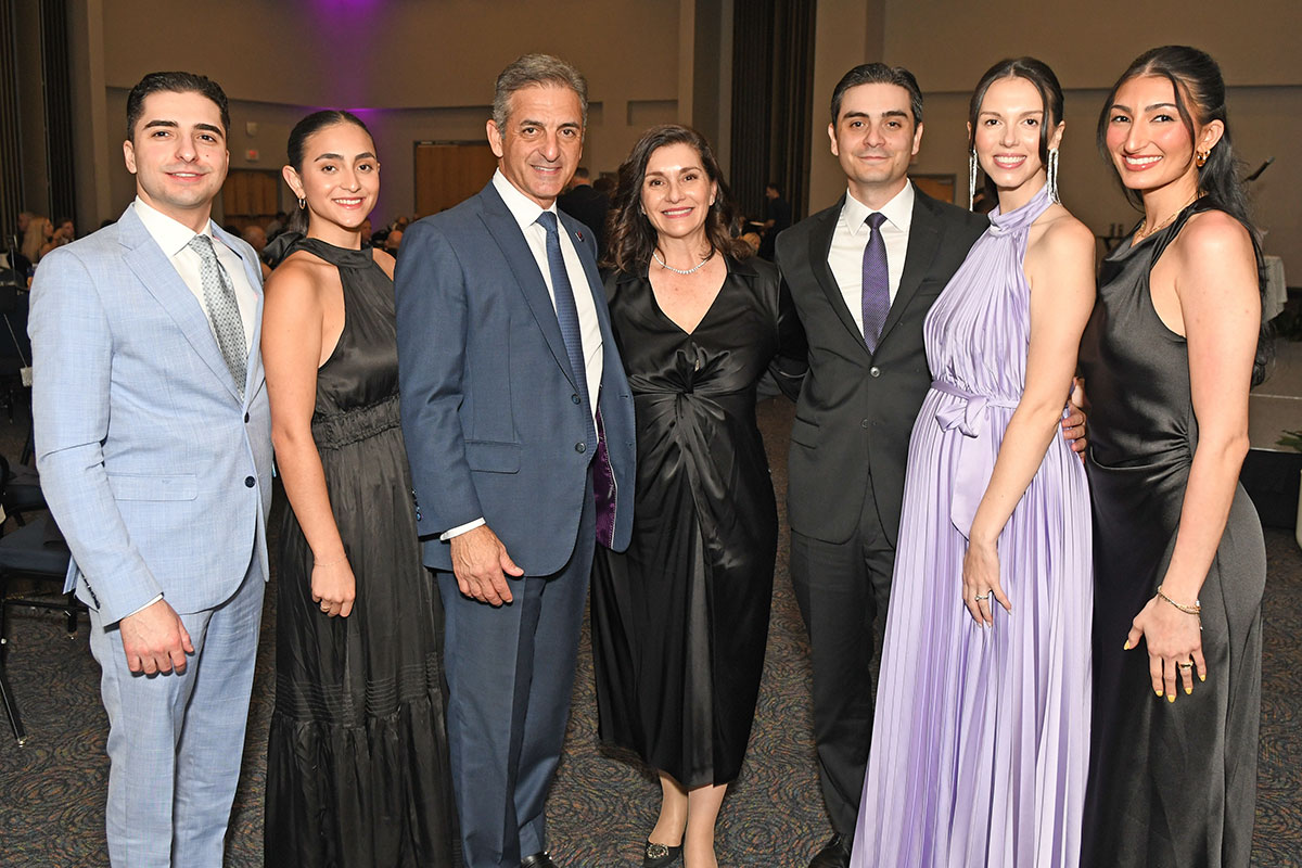 Sid Spano with Emma, Anthony and Frances Jabbour, Sam and Olivia Jabbour, Selena Spano