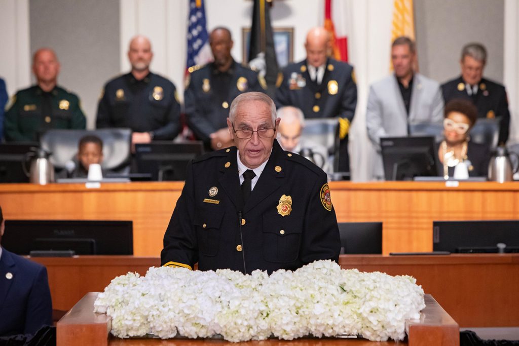 District 12 City Councilmember Randy White is the 2024-2025 city council president.