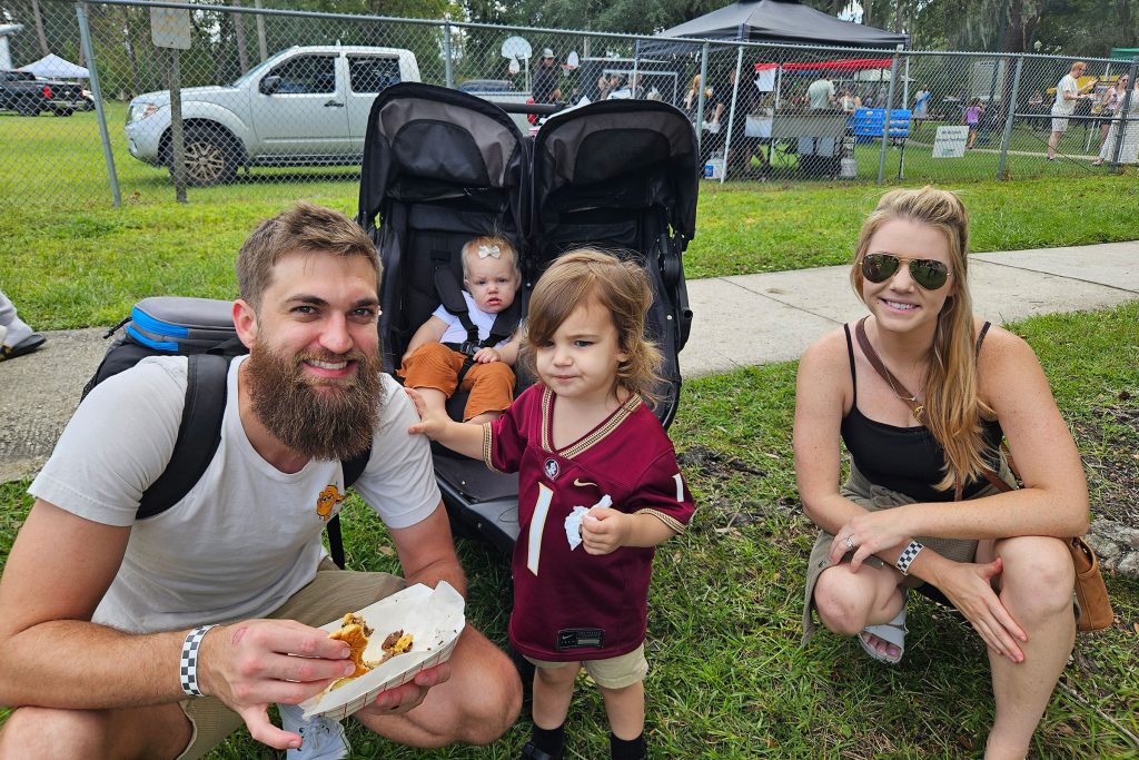 Zack Malcomb with Oliver, Olsen and Mckyla Malcolmb