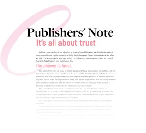 graphic of Publisher's Note from Circles Magazine - text below