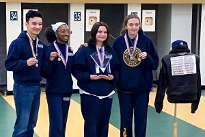 Samuel Militante, Armani Wynn, Katie Epps and Grace Kuepper head to Nationals after finishing in the Top 8 at the 2025 NJROTC Area 10 Rifle Championship.
