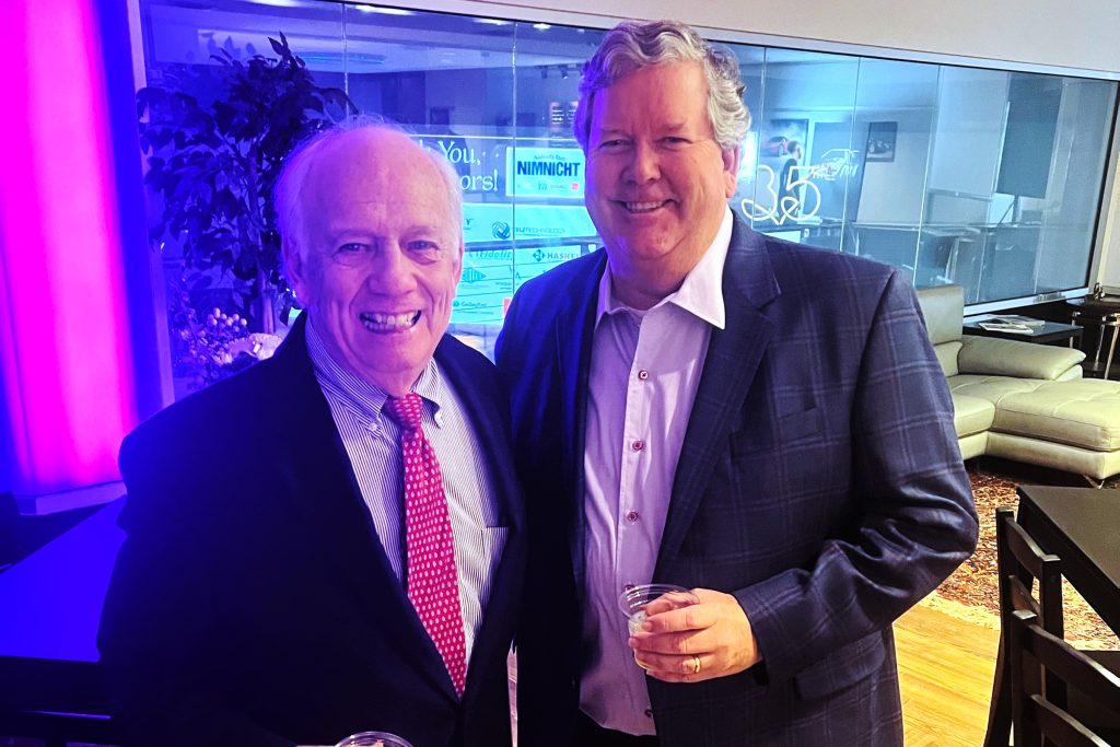 CIS Jax Board Member Robert Martin with Lee Nimnicht, Nimnicht Family of Dealerships-presenting sponsor.