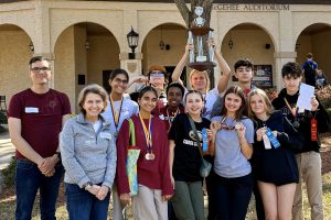 Fifteen students from Episcopal School of Jacksonville compete in the Florida Junior Classical League Regional Forum.