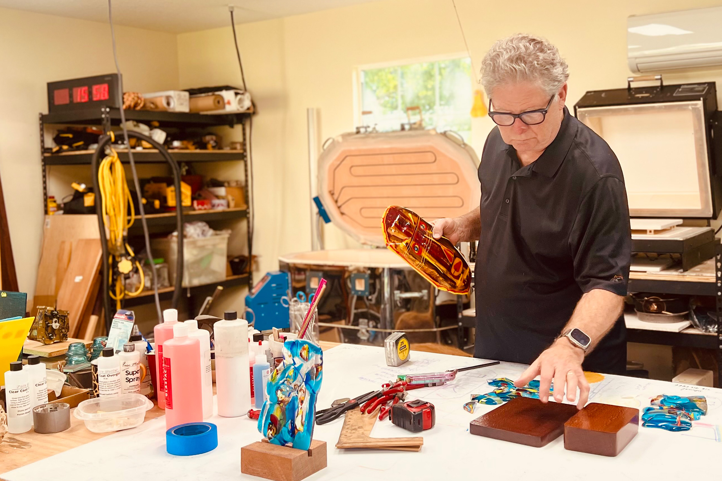 Mike at work