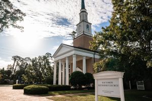 Southside Methodist Church and sign
