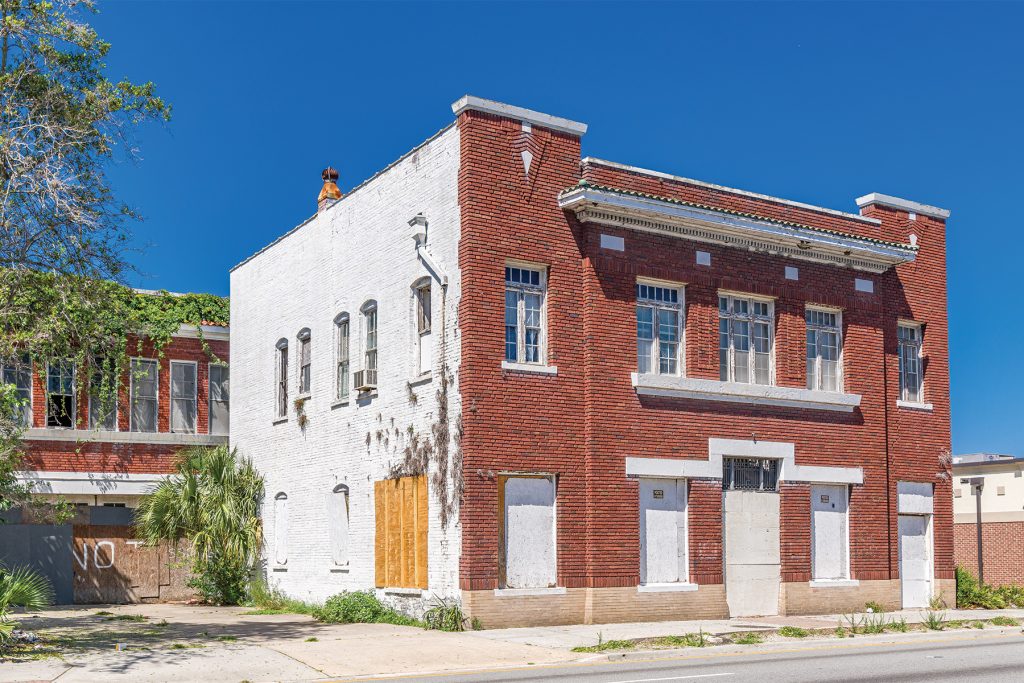 Jacksonville History Center CEO Dr. Alan Bliss calls the Moulton and Kyle Funeral Home, originally built in 1914, a classic example of demolition by neglect. | Photo: Jacksonville History Center