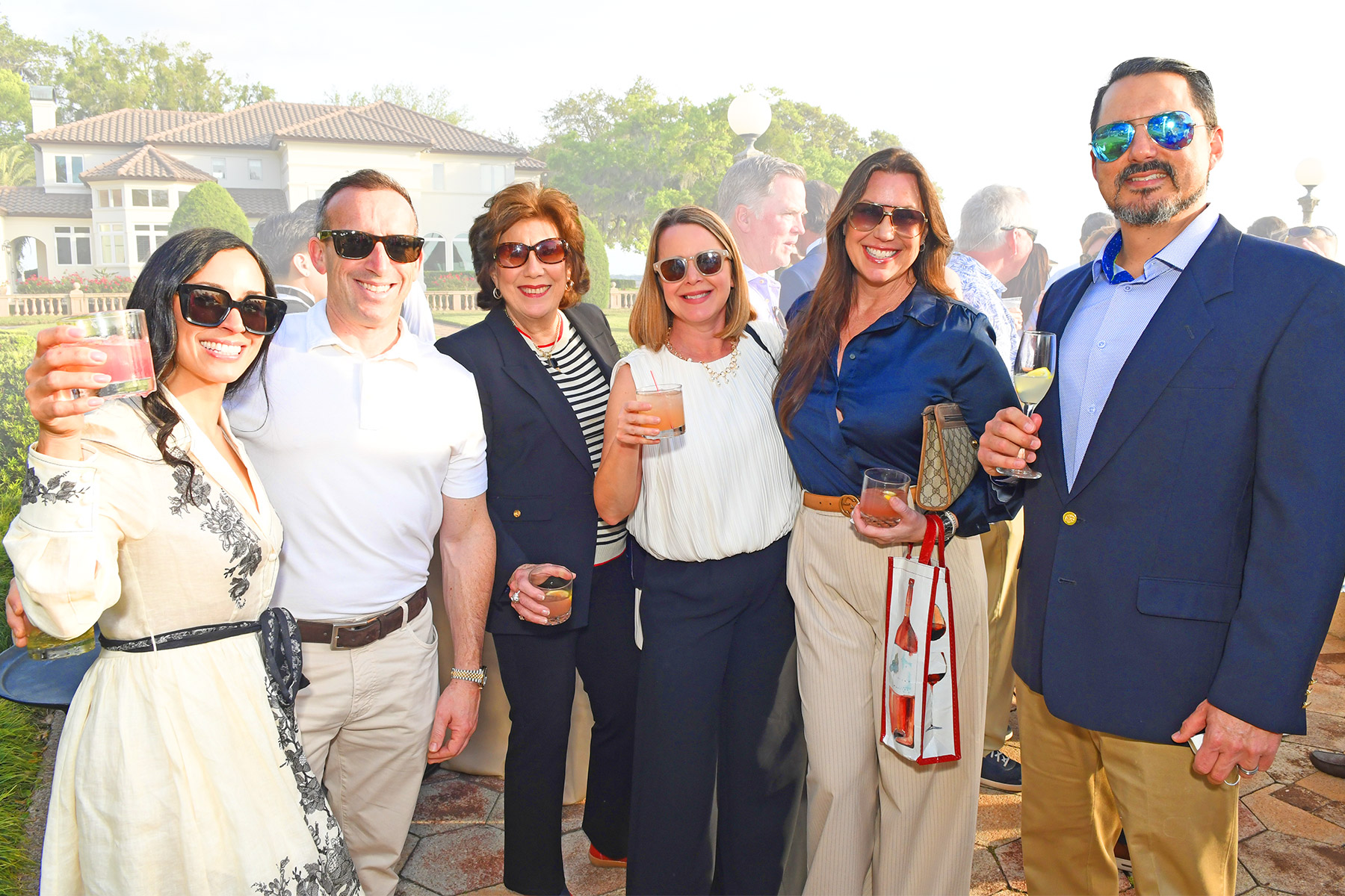 Nicole and Matt Zuino with Robin Busche, Mellecent Jones, Jessie and Dan Preza