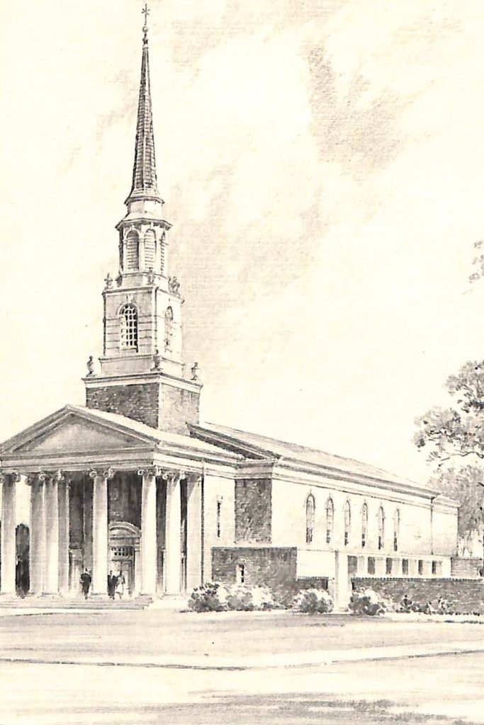 rendering of Southside Methodist Church from original plans