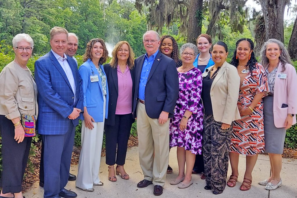 U.S. Congressman John Rutherford with others at the River Garden Senior Services campus