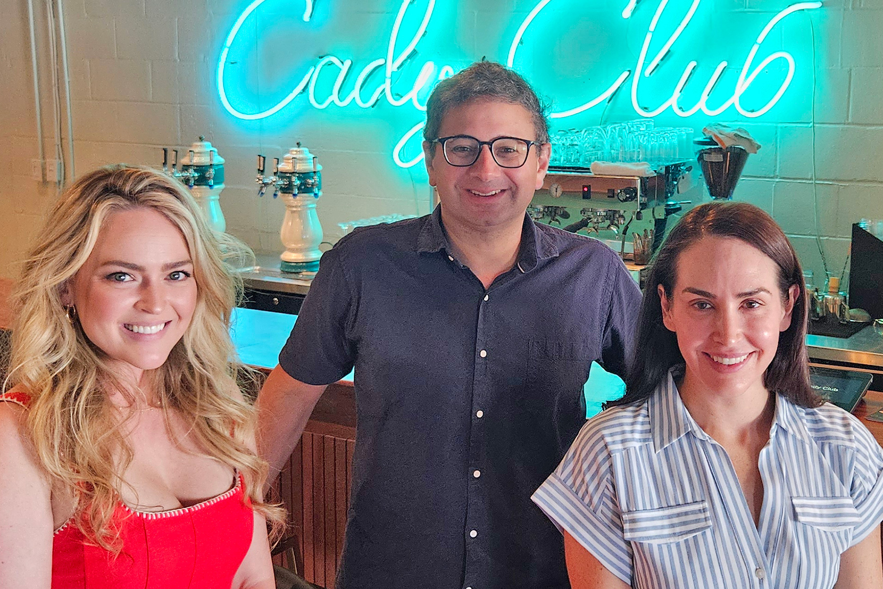 Venue Director, Ana Calise, with owners George and Ashley Saoud