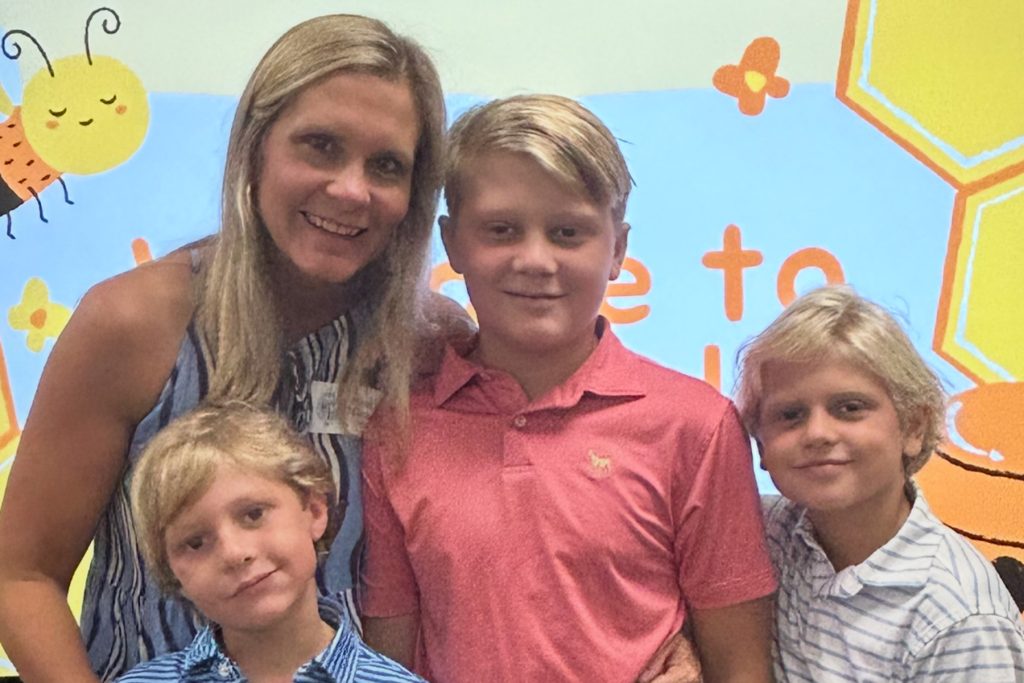 Courtney Stoner and sons