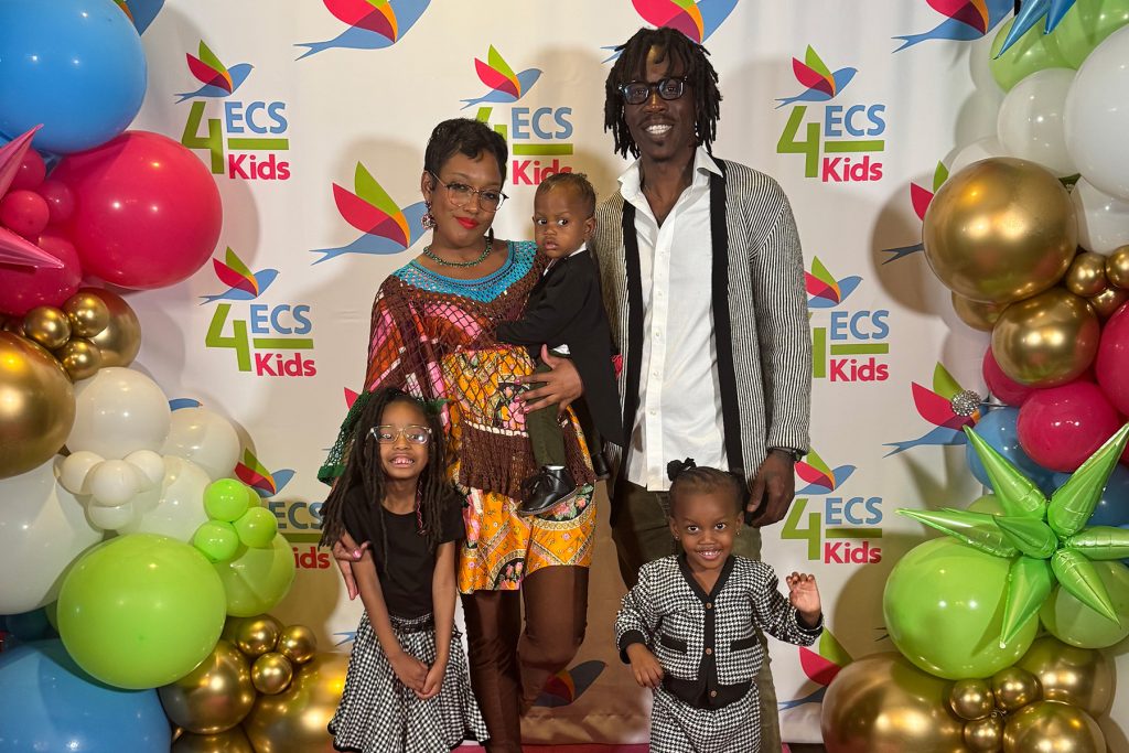 Enricka James and family