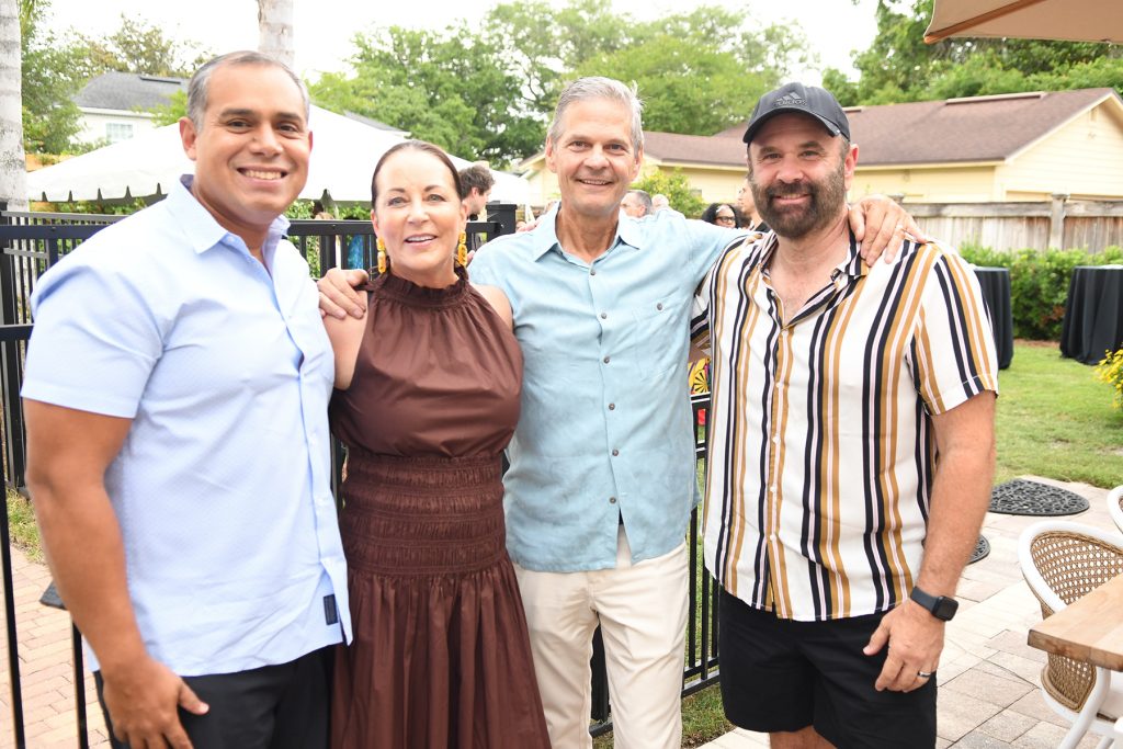 Gonzalo Mejia with Christine and Dino Ragazzo and Michael Leachman