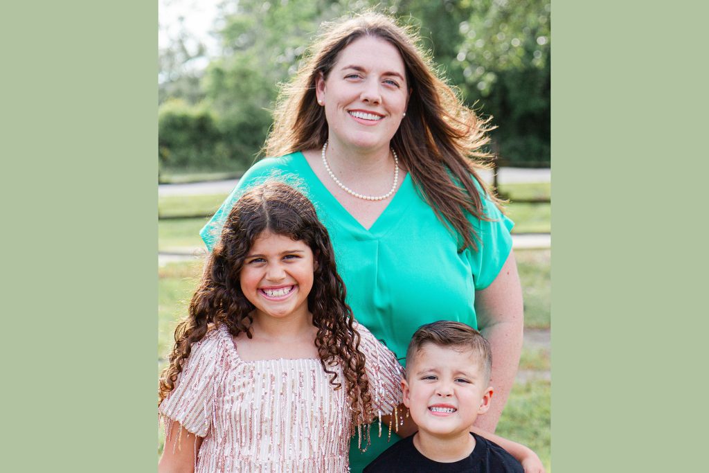 Kate Spilsbury and children