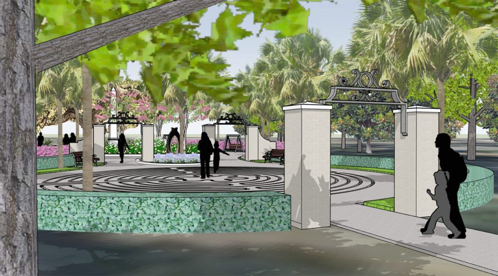 Updated conceptual design for the Peace Memorial Park show what the redesigned park could look like once work is complete.