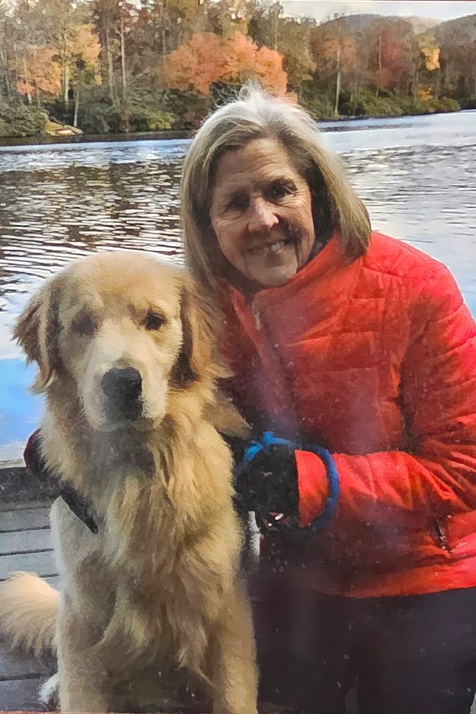Susie and their beloved Golden Retriever, Jack