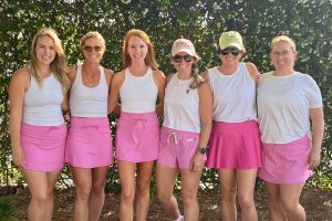 Catherine Reddick, Alexa Worsham and Sabrie Edmonston with Christina Williams, Mary Glen Denning and Chelsea Colon