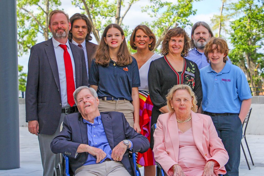 The Shad Family at the April 25 dedication ceremony for the Shad Robotics Lab at the Bolles Upper School San Jose Campus