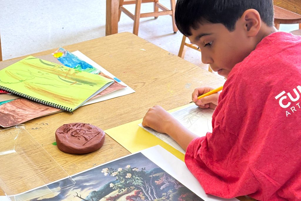 Campers explore their inner artist at the Cummer Museum of Art and Gardens summer camp.