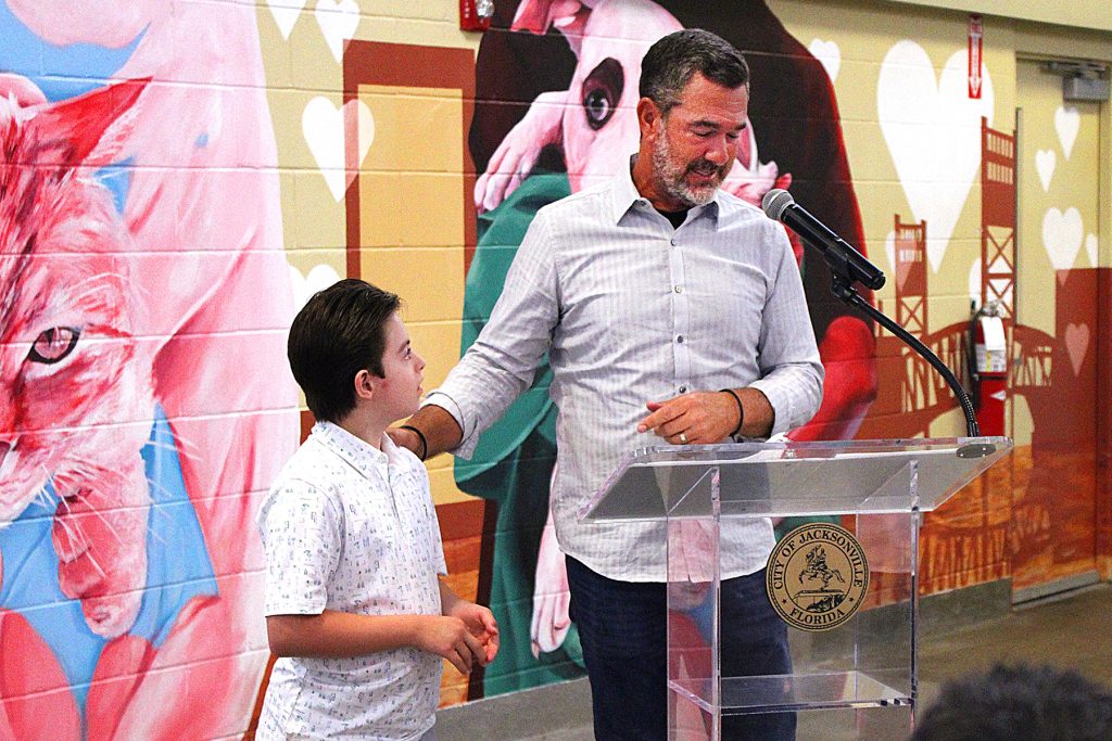 Paul Tesori with his son Isaiah.