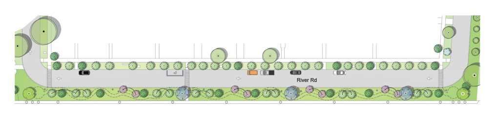 Forty-six new trees will be added to enhance the aesthetics at Riverfront Park.