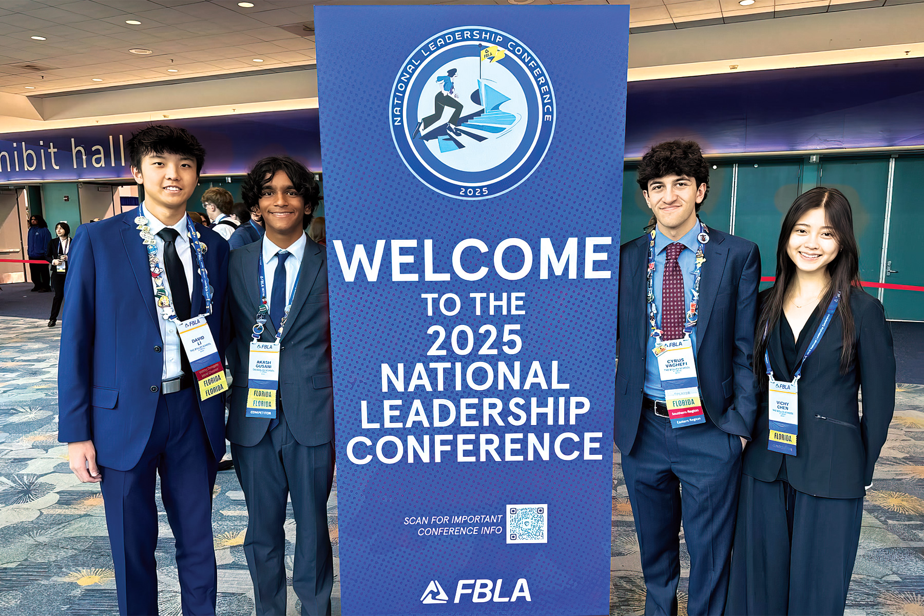 David Li, Akash Gusani, Cyrus Vaghefi and Vichy Chen participated in the FBLA National Leadership Conference in California.