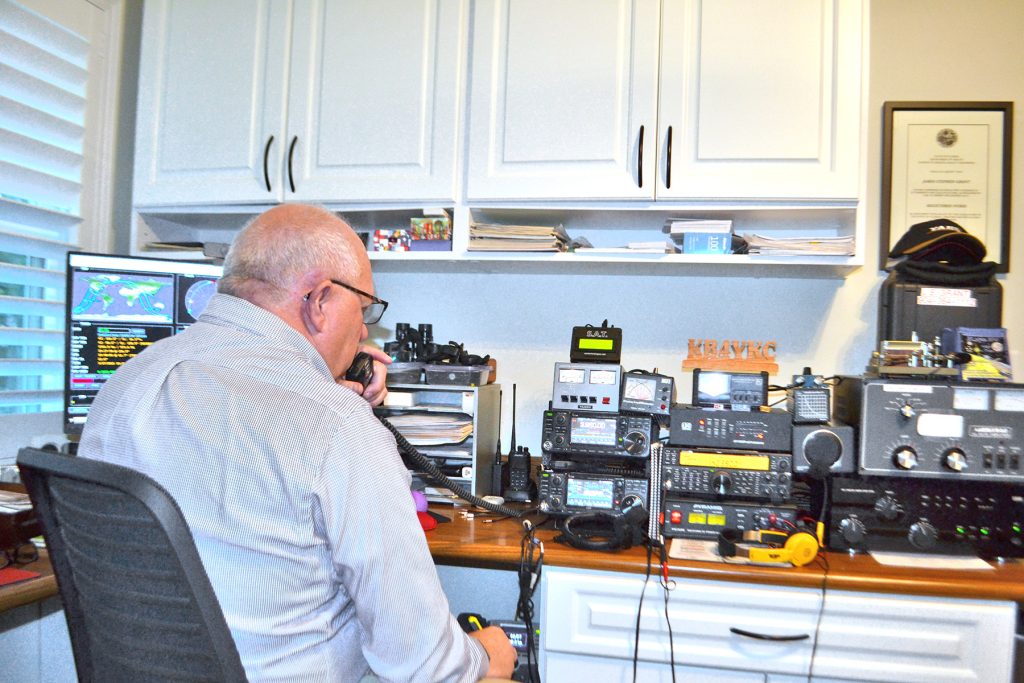 Stephen’s radio communication room