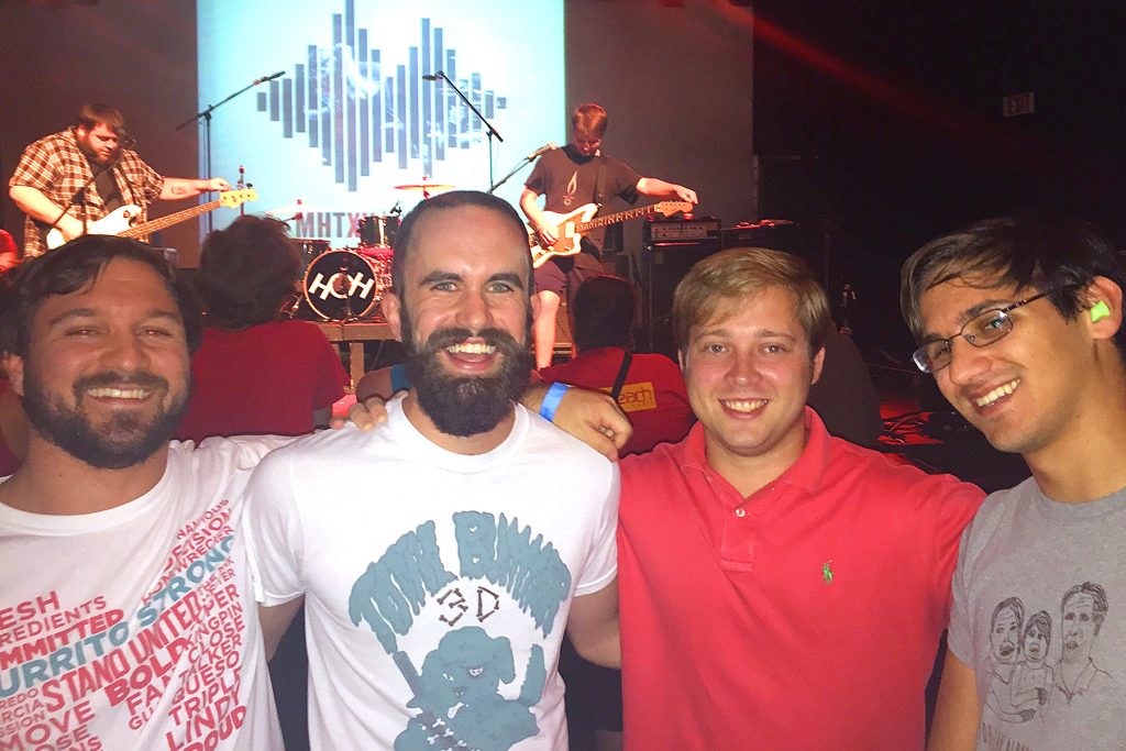 Ben Nasrallah and Taylor Mac Smith with Chris Hoyt, Jr. and Jonathan Nasrallah.