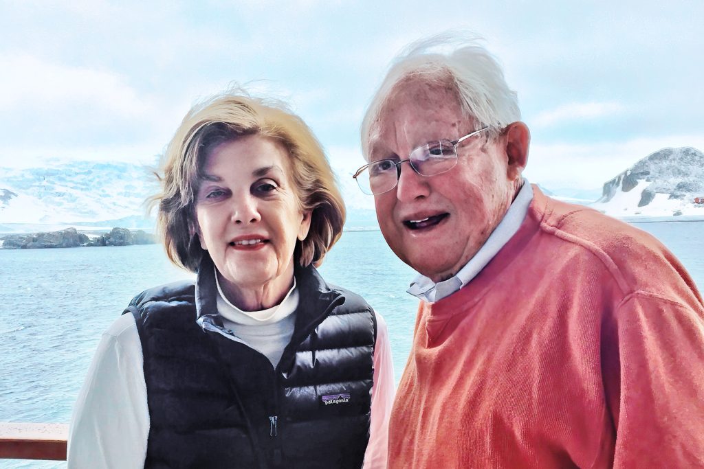 Margaret and Dink in Antarctica