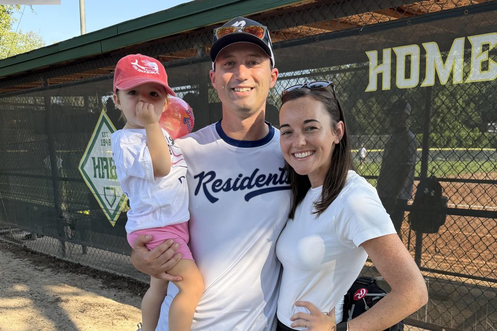 Matt and Andrea Little with Anna