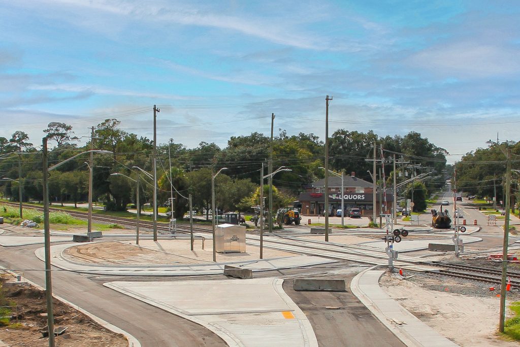 roundabout in finishing stages