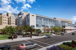 The new facility will house emergency services for adults and children, as well as patient rooms on the top two floors.