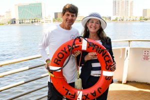Jax Yacht Charter Capt. Rob Bellanich and “She-EO” Lezlee Bellanich have brought luxury charter cruises back to the St. Johns River in downtown Jacksonville.