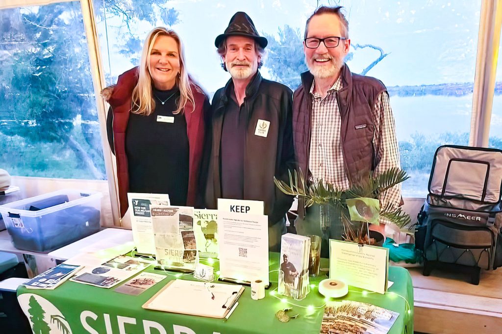 Logan Cross representing the Sierra Club with Mimi Wahlmann
