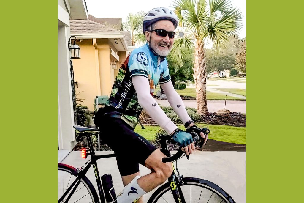 Logan Cross enjoys road cycling.