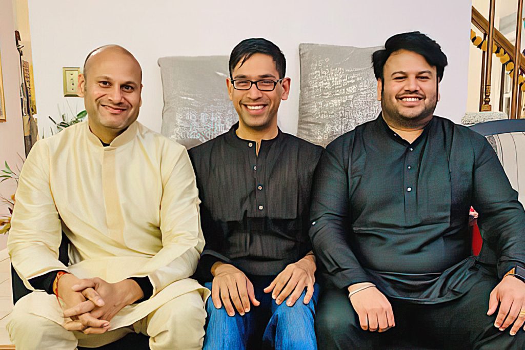 Hermant Varma with Lokesh Bindal and Sonal Karnallu