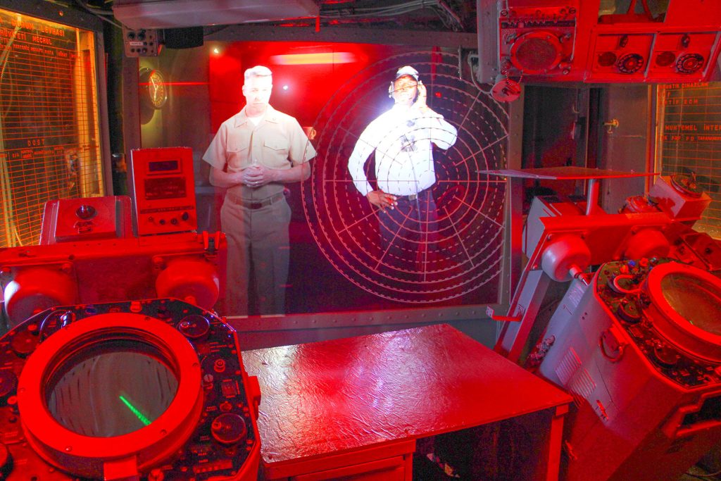 Scott Mythen is not only the CEO of the Veterans Museum, but he is also part of a hologram exhibit at the USS Orleck Naval Museum.