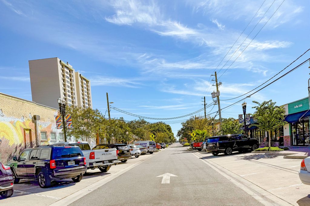 Lomax Street parking is limited to two-hours.