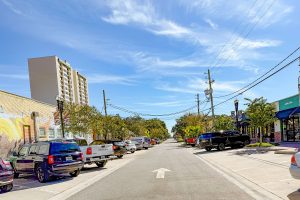 Lomax Street parking is limited to two-hours.