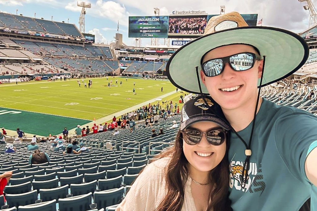 The Johns are avid Jaguars fans and season pass holders