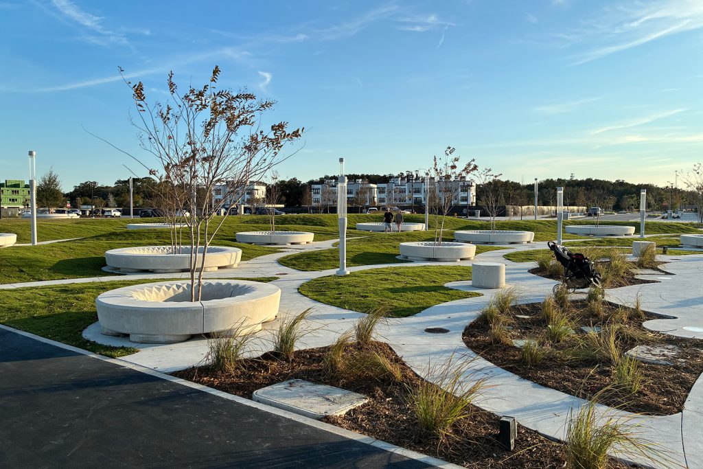 A network of parks has revitalized the once vacant stretch of the Southbank along the St. Johns River.