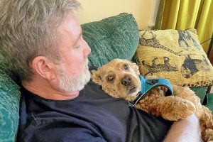 Todd Reese and his dog, Teddy