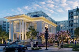 Plans illustrate an activation of the Porter House Mansion, showcasing the blend of history and rebirth in the urban core.