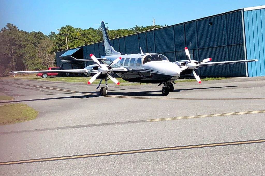 Pete enjoys flying his plane after acquiring his pilot’s license years ago.