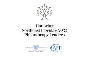 Honoring Northeast Florida’s 2025 Philanthropy Leaders | Tree Graphic | National Philanthropy Day Logo | AFP Logo
