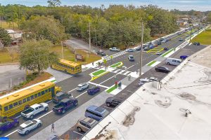 The proposed road diet is expected to ease traffic flow concerns during drop-off and pick-up hours at San Jose Elementary School.